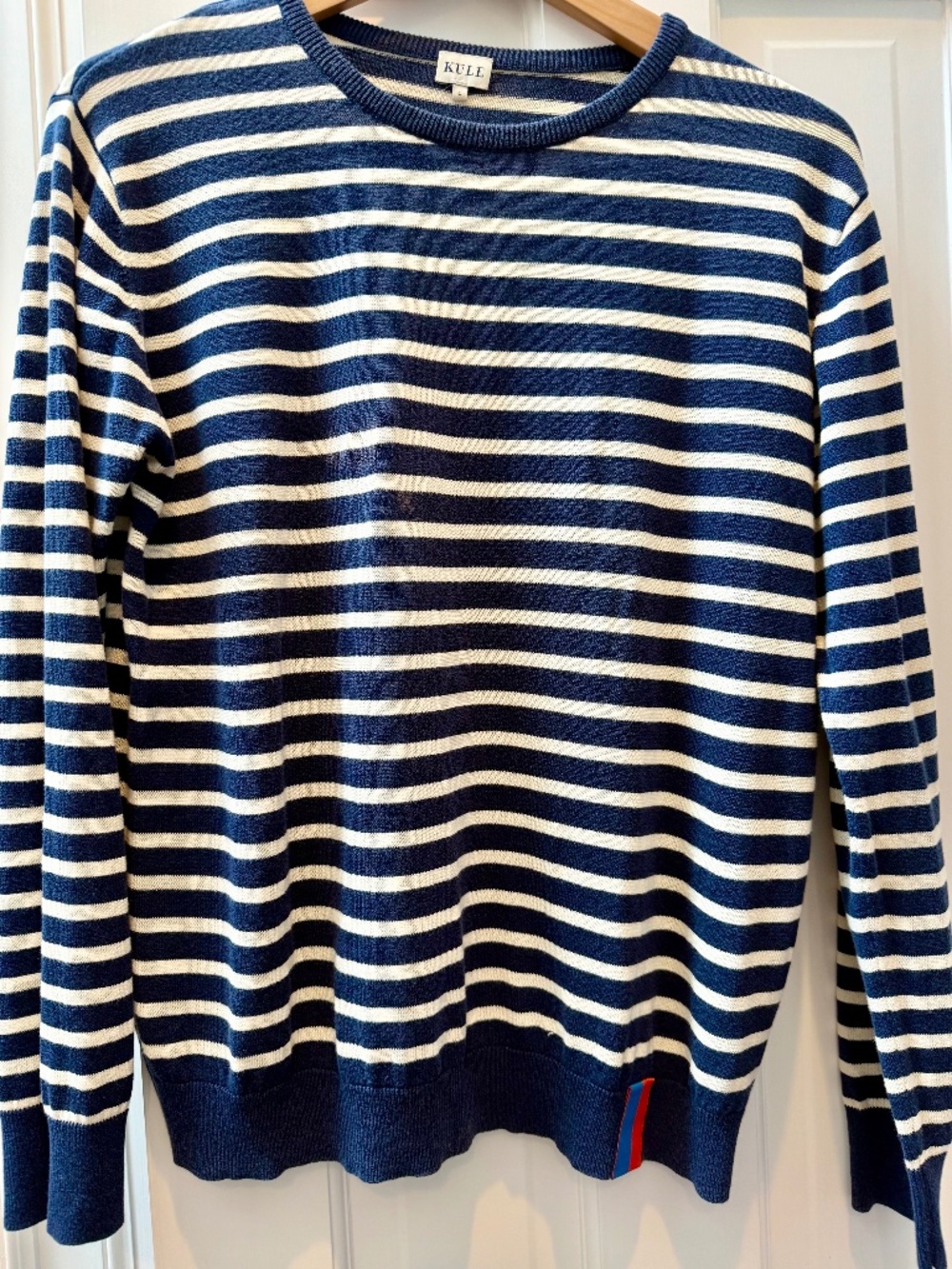 KULE Navy & White Striped Sweater